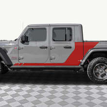 Gedecoreerde zijkstrepen vinyl decalset voor Jeep Gladiator_2