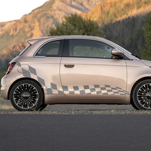 Deuren geruite vlag Decal Side grafische strepen voor Fiat 500 2
 2
