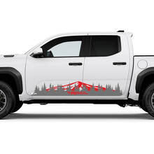 TRD Off Road Side Mountains Trees Rocker Panel Stickers Stickers voor Toyota Tacoma Truck
 2