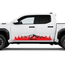 TRD Off Road Side Mountains Trees Rocker Panel Stickers Stickers voor Toyota Tacoma Truck
 3