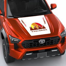 TRD Off Road Vintage Retro Heritage Stripes Wrap Hood Decal Sticker voor Toyota Tacoma vierde generatie
 3
