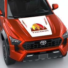 TRD off Road Vintage Retro Heritage Strepen Wrap Hood sticker voor Toyota Tacoma vierde generatie
 3