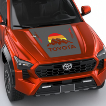 TRD Off Road Mountains Vintage Retro Heritage Stripes Wrap Hood Decal Sticker voor Toyota Tacoma 4e Gen
 2