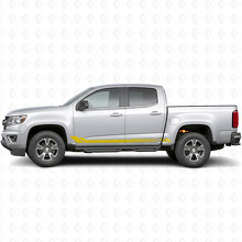 Honeycomb Deur- en Side skirt Vinyl Strepen voor Chevrolet Colorado 2e generatie 2015-2022_3