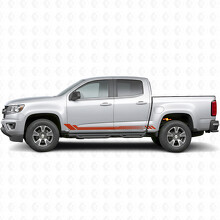 Honeycomb Deur- en Side skirt Vinyl Strepen voor Chevrolet Colorado 2e generatie 2015-2022_4