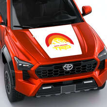 TRD Mountains Vintage Retro Strepen Motorkap Decal Sticker 3 voor Toyota Tacoma 4e Gen 2