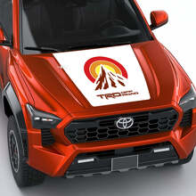 TRD Mountain Vintage Retro Heritage Sun Stripes Hood Decal Sticker voor Toyota Tacoma 4e Gen
 3