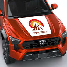 TRD Mountains Vintage Retro Strepen Motorkap Sticker 4 voor Toyota Tacoma 4e Gen 3