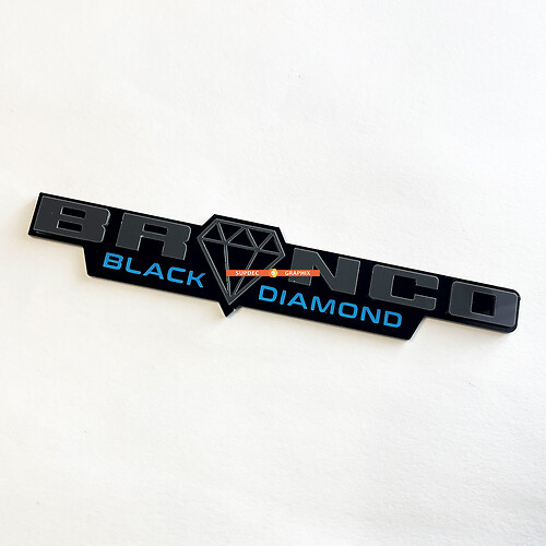 Bronco Raptor Fender Badges Tailgate Emblem 3D Badge
