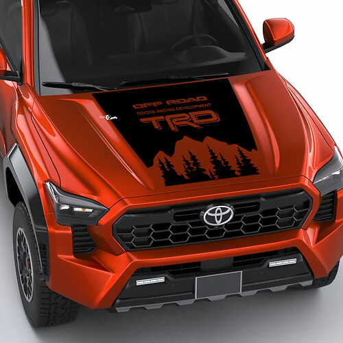 TRD Mountains bomen wikkel kapsticker sticker voor Toyota Tacoma 4e Gen
