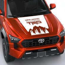 TRD Mountains Forest Logo Strepen Motorkap Decal Sticker 2 voor Toyota Tacoma 4e Gen 3