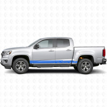 Angular Lightning Deur- en Rocker Panel Vinylstrepen voor Chevrolet Colorado 2e generatie 2015-2022_5