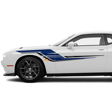 Twee kleuren zijstrepen stickers stickers voor Dodge Challenger of Charger
 3