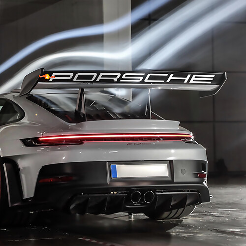 Weissach Achtervleugel GT3 RS Spoiler Decal Sticker voor Porsche GT3
