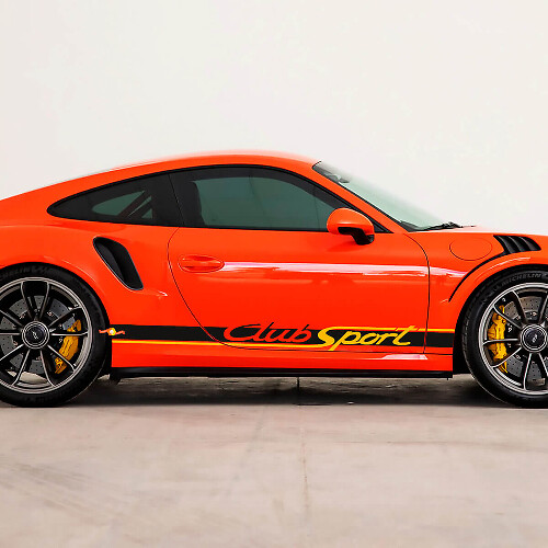 Club Sport Side Stripes Decal Sticker voor Porsche 911
