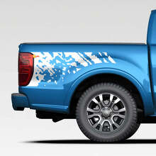 Distressed Splash Decal grafische stickers stickers voor Ford Ranger
 2
