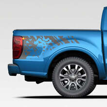 Distressed Splash Decal grafische stickers stickers voor Ford Ranger
 3
