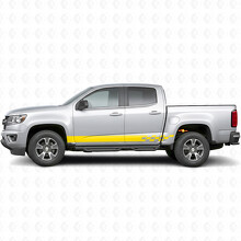 Ruitpatroon Lightning Deur- en Zijklepanelenvinylstriping voor Chevrolet Colorado 2e generatie 2015-2022_3