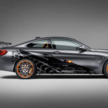 Zijdeuren Achterbanden Sporen Vinyl Decal Sticker passend bij BMW-modellen, enz.
 3