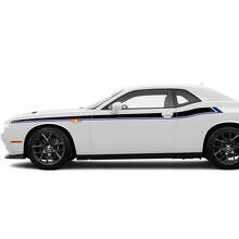 Twee kleuren Zijaccentstrepen Decals Stickers voor Dodge Challenger
 3