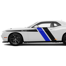 Racing stijl zijkstrepen vinyl decal set voor Dodge Challenger_2