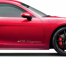 Cayman Lettering Zijstrepen Decal Sticker Voor Porsche 718 Cayman 3