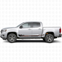 Parallel Accent Deur- en Sierlijsten van Vinyl voor Chevrolet Colorado 2e Generatie 2015-2022_2