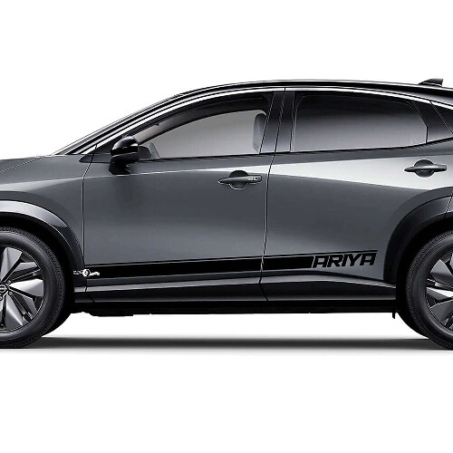 Sides Racing Logo Accent Strepen Grafische Decal Kit voor Nissan ARIYA