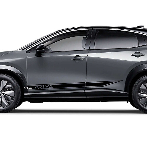 Zijkanten Geslepen Racing Logo Accent Strepen Grafiek Decal Kit voor Nissan ARIYA