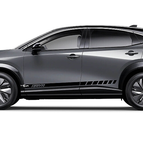 Zijkanten Strepen Grafische Decal Set voor Nissan ARIYA 4
