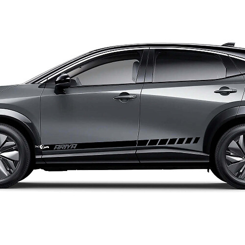 Zijkanten Strepen Grafische Decal Set voor Nissan ARIYA 4
