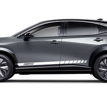 Zijkant Racing Logo Accent Strepen Grafische Decal Kit 3 voor Nissan ARIYA 2