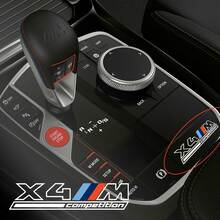 M Badge Vinyl Decal X3M of X4M Competition Decal voor Centrale Bedieningseenheid
 4