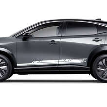 Geometrische Zijstrepen Racing Accent Strepen Graphic Decal Kit voor Nissan ARIYA 2