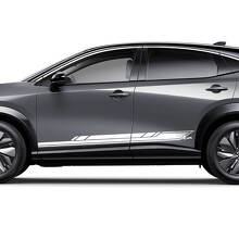 Zijkanten Racing Strepen Graphics Decal Kit voor Nissan ARIYA
 2