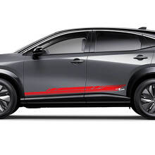 Zijkanten Racing Strepen Graphics Decal Kit voor Nissan ARIYA
 3