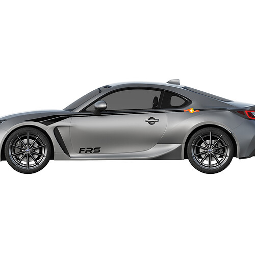 Paar Racing Stripes Vinyl Decal Stickers voor Toyota Scion Fr-S
