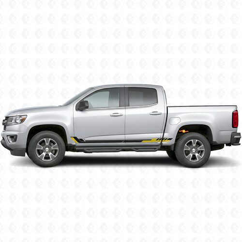 Racing Line Deur- en Sierlijst Vinyl Strepen voor Chevrolet Colorado 2e Generatie 2015-2022