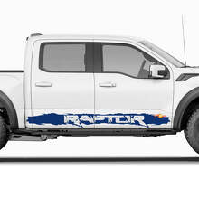 Aangepaste tekst zijschortstrip grafische vinyl decal sticker voor Ford F150 Raptor 3