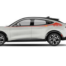 Paar Shelby Accent Stripes Side Door Decal vinyl stickers voor Ford Mustang MACH-E
 2