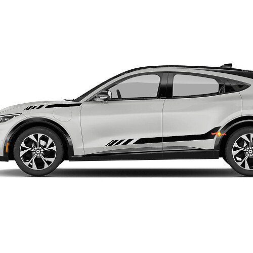 Accent Stripes Side Door Decal vinyl stickers voor Ford Mustang MACH-E
