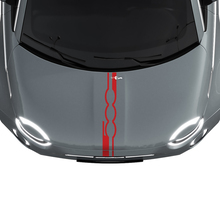 500 Motorkap Streep Decal Sticker Graphics voor Fiat 500
 3