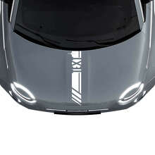 Aangepaste tekst motorkap race-streep decal sticker graphics voor Fiat 500 2