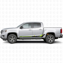 Retro Mountain Wave Deur- & Rokkervinyl Strepen voor Chevrolet Colorado 2e generatie 2015-2022_3