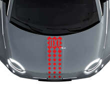 Aangepaste Tekst Motorkap Streep Race Decal Sticker Grafieken 2 voor Fiat 500 3