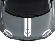 500 Dubbele Centrale Motorkap Streep Decal Sticker Grafische voor Fiat 500
 2
