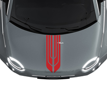 500 Dubbele Centrale Motorkap Streep Decal Sticker Grafische voor Fiat 500
 3