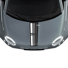 500 Tri Stripes Vlag Motorkap Streep Sticker Grafische voor Fiat 500
 2