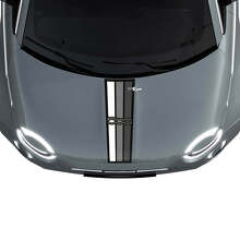 500 Tri Stripes Vlag Motorkap Streep Sticker Grafische voor Fiat 500
 2