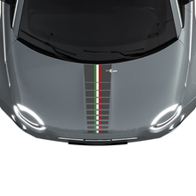 500 Tri Stripes Vlag Motorkap Streep Decal Sticker Graphics voor Fiat 500
 2